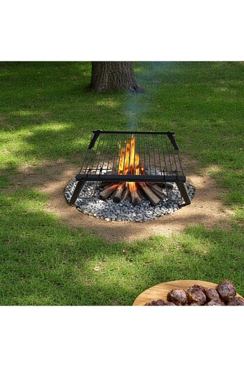 Inteliced Grill grid with foldable legs, Inteliced®, 39x31 cm, ideal for camping, height 12 cm