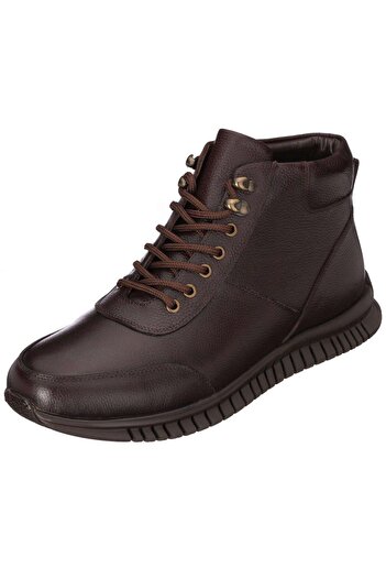 İriadam Large Size Men's Boots Ag7044 Brown
