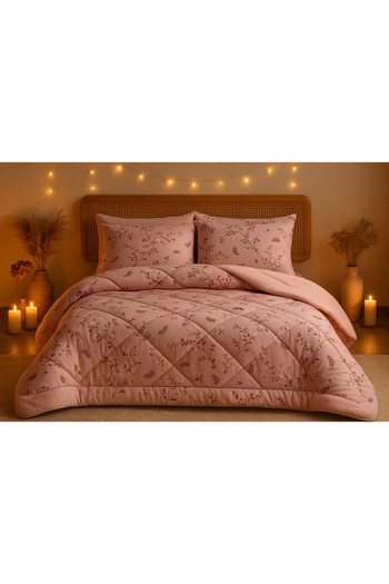 Shopyteks Double Floral Welsoft Quilt Double-Sided 195X215
