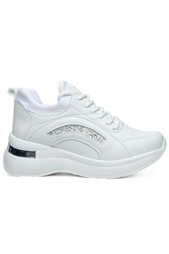 KCMN Kocamanlar 321 Skin Hidden Heel Sole Sneaker Women's Sports Shoes White