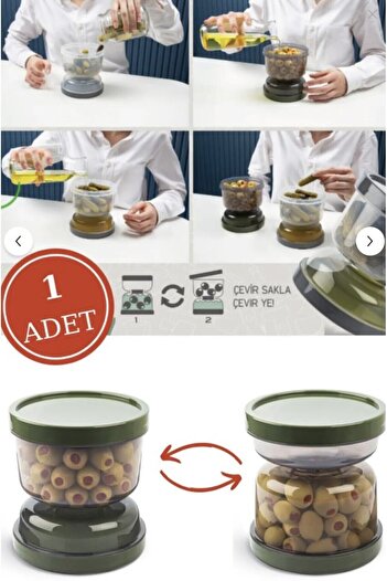 Online Home Market Hourglass Olive and Pickle Container (16Cmx10.8Cm)