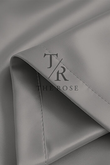The Rose Açık Gri Blackout, Işık Geçirmez, Karartma Perde, Pilesiz, Lüks, A+ Kalite, Tek Kanat, Güneşlik