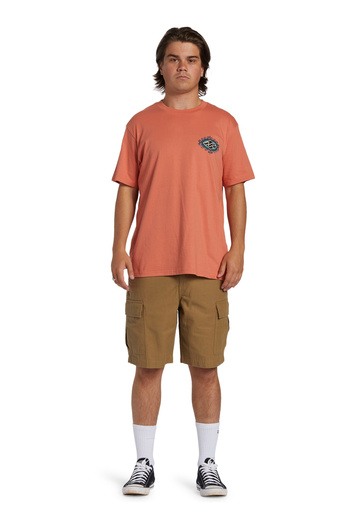 BİLLABONG ABYZT02255_CRAYON WAVE TEES Ανδρικό μπλουζάκι με λαιμόκοψη με σχέδιο, κανονική εφαρμογή, με σχέδιο