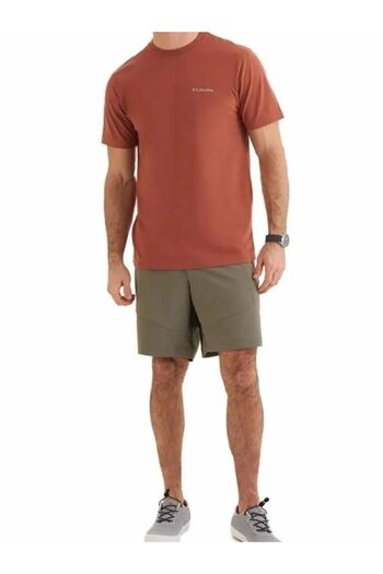 Columbia Basic Sm Logo Brushed Erkek Kahverengi Outdoor T-Shirt CS0282-229