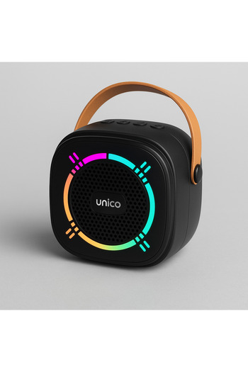 Zentrada Portable Bluetooth Speaker, 5.3, 5W, RGB, 800mAh, Clear Sound, Type-C, MIDMOVIL Black,