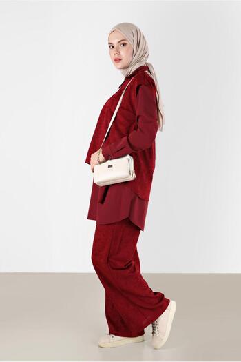 Alvina CHANNIL VELVET TRIPLE PANT WITH ZIPPER DETAILSET 42380