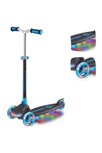 hak-iş oyuncak Evo Rainbow Blast Light-Up 3-Wheel Kids Scooter – Blue