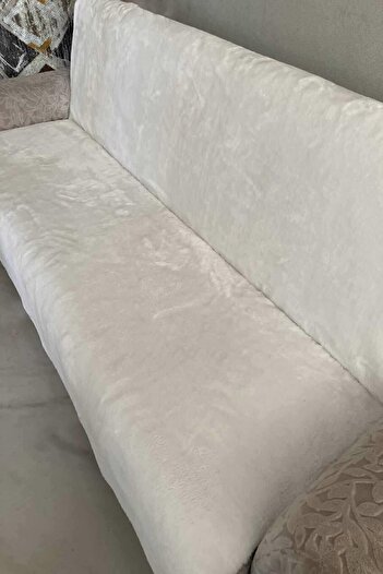 Savana Plush Sofa Bed And Sofa Cover Fringed 150x200
