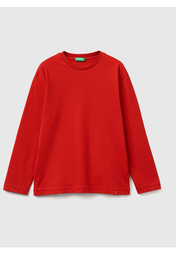 United Colors of Benetton Boy's red basic t-shirt