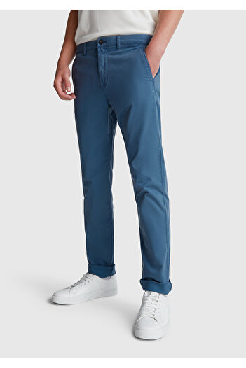 United Colors of Benetton Men's aviator blue slim fit chino pants