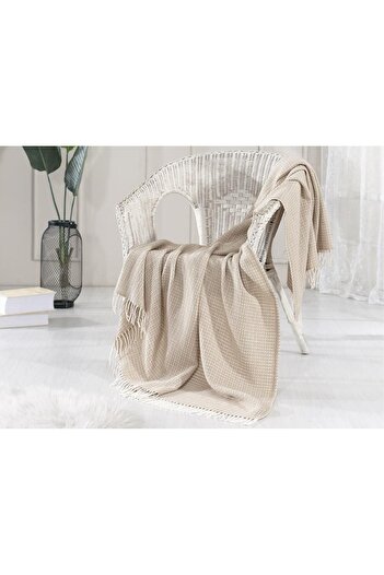 Dolce Bonita Home Wool-Cotton Blended Tv Blanket 130X170 Bohemian