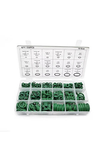 Choice 530 PCS Green 18 Sizes Air Conditioning HNBR O Rings Car Auto Repair Tools Rubber Air Conditioning R