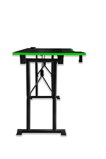 XMAX / JetKur Siyah MDF Bilgisayar Oyuncu Masası 140x70cm Sallanmaz Metal Ayaklı - Pratik Kurulum