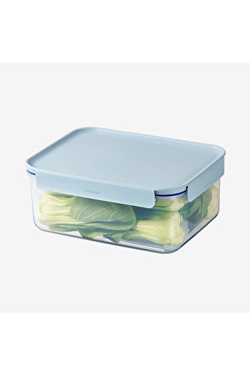 locknlock Classic Plus Rectangle Food Container 2.75L – Mint, 4-Side Locking, Stackable & Leakproof