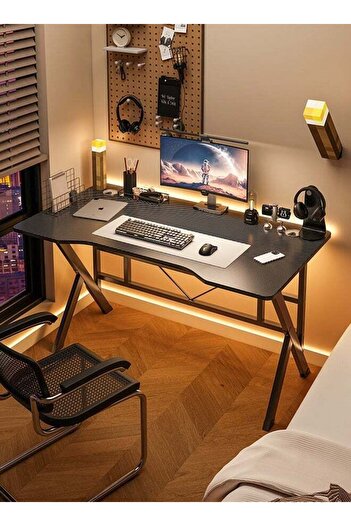 EGG Gaming Desk Ergonomic, Carbon Fibre Surface, Home Office Writing Study Table 100x60x75cm