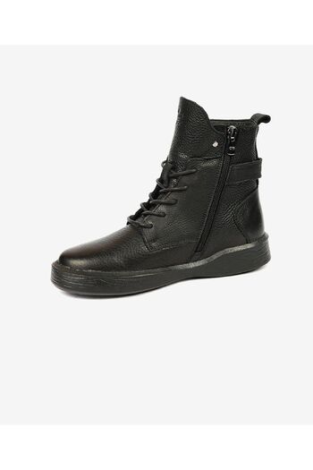 Greyder Kadın Siyah Hakiki Deri Sneaker Bot 4K2SB30900S