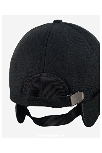 PIECE SIGNATURE 70% Cotton 30% Acrylic, Ear Flap, Soft Fleece Lined, Adjustable Buckle Hat