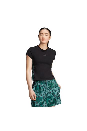 adidas JM1850-K W Aop Tee Γυναικείο μπλουζάκι μαύρο