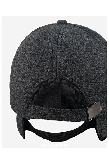 PIECE SIGNATURE 70% Cotton 30% Acrylic, Ear Flap, Soft Fleece Lined, Adjustable Buckle Hat