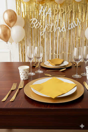 Deniz Party Store Yellow Paper Napkin 16 Pieces