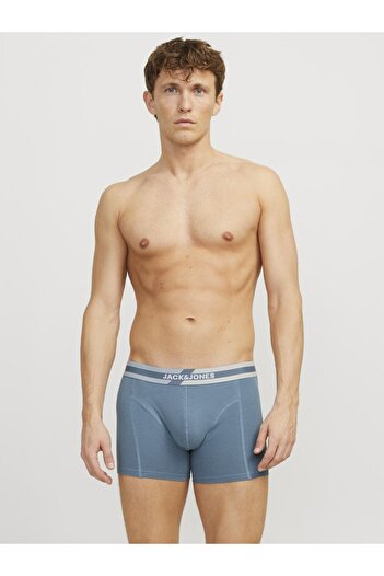 Jack & Jones Ανδρικά μπλε σλιπ Jacsteve Solid Trunks 3 Pack Sn Boxer 12268486-Oceanview