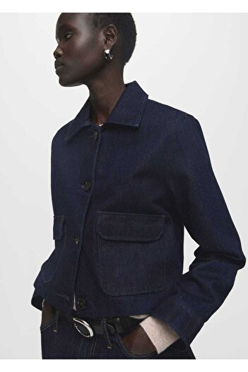 MANGO Woman Cepli denim ceket
