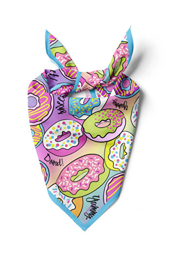 Modabutik G95 Donut Patterned Bandana