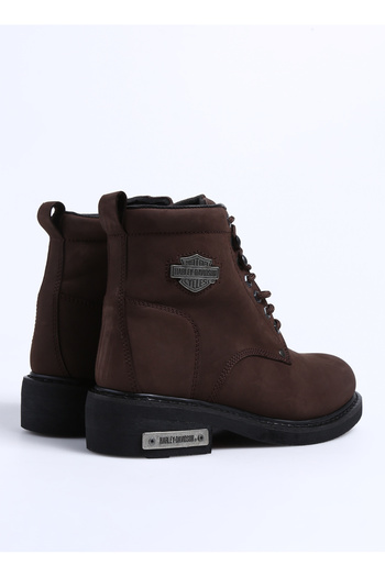 Harley Davidson Koyu Kahve Erkek Nubuk Bot GIBSON