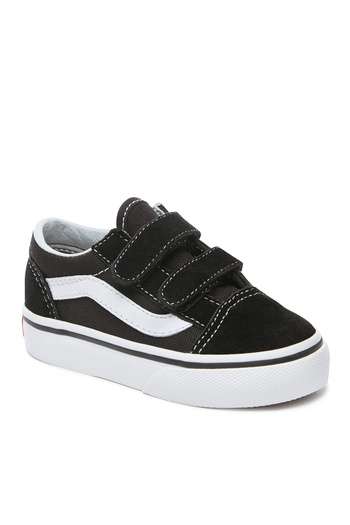 Vans Black Baby Boy Leather Walking Shoes Vn000D3Yblk1 Old Skool V