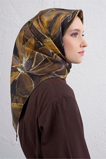 Armine Φουλάρι Sura Pure Silk 9406 - 82 Κίτρινο Μικτό σχέδιο