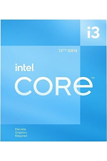 Intel Intel Core I3-12100F 3.30Ghz 12Mb 1700P 12Th Generation Box with Fan