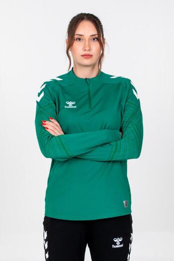 hummel Line Training Tracksuit Top Green