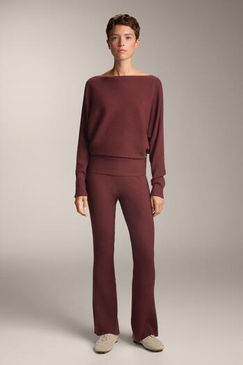Oysho Off-shoulder rib knit jumper