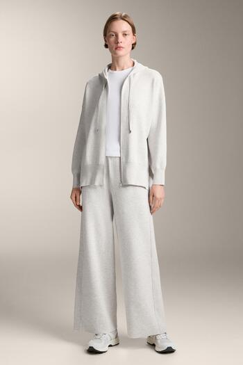 Oysho Hooded long knit jacket