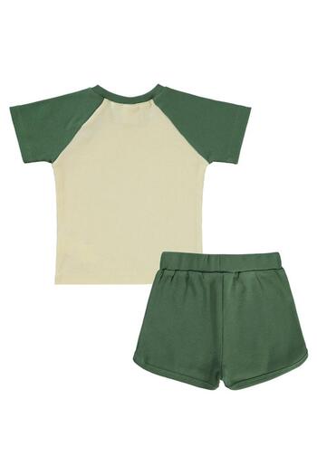 Civil Baby Text Printed 6-18 Months Set - Khaki12-18 Months