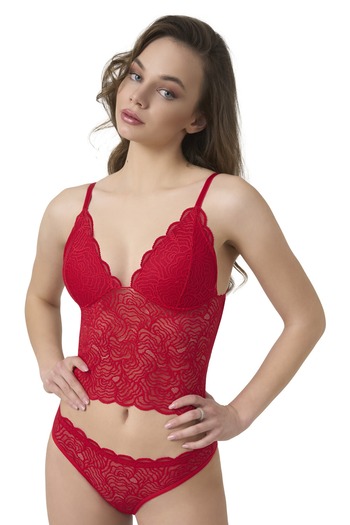 BÜŞRA Lace Triangle Covered Bralet Set
