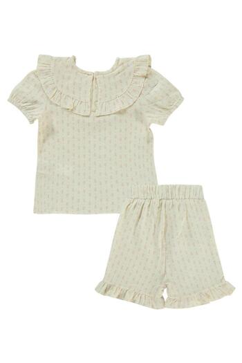 Civil Baby Crisp Pattern Embroidery 6-18 Months Set - Ecru18-24 Months