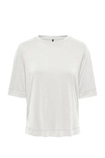 ONLY Onlhannah S/S O-Neck Top Off-White Women's Short Sleeve T-Shirt