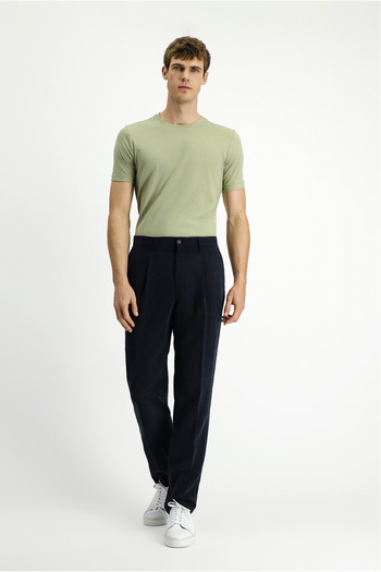 Kiğılı Relaxed Fit Cotton Pleated Sports Pants