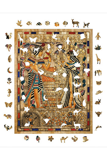 WePuzzleUp Ahşap Puzzle - Antik Mısır - 450 Parça, 29x39 cm