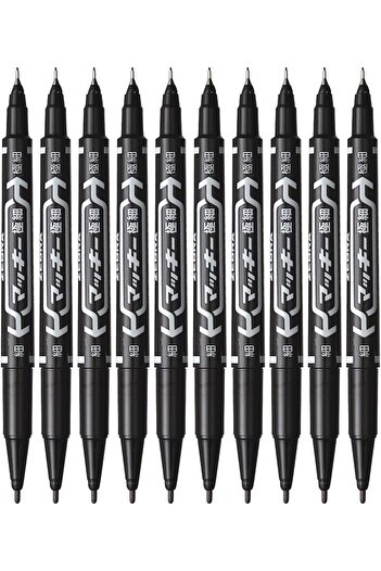 Zebra Pen Zebra Permanent Marker McKee Extra Fine B-MO-120-MC-BK Black 10 Pieces