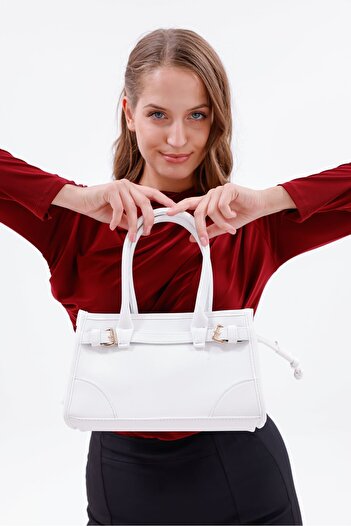 CELESTIAL COLLECTION Bellagio White Elegant and Stylish Hand and Shoulder Bag
