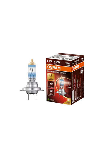 Osram Halogen headlight bulb H7 Night Breaker +220% 55w 12v 64210NB220