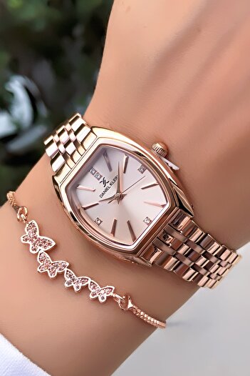 Daniel Klein Women's Wristwatch Rose Gold Color New Season 3Atm Waterproof Bracelet Gift