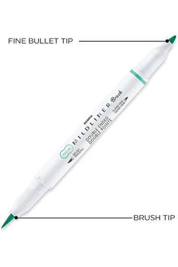 Zebra Pen MILDLINER BRUSH DBLE AST 10PK