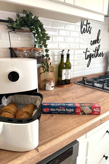 Roll-Up Cut Mini Baking Paper Airfryer - Toaster - Mini Oven compatible 12 Sheets x 4 Boxes
