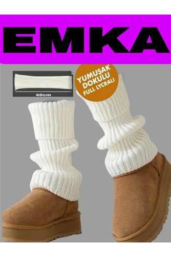 EMKA GİYİM 100% Ακρυλικό Premium Knitwear Πλεκτό Καλσόν Ποδιών Θερμότερο Ποδιών