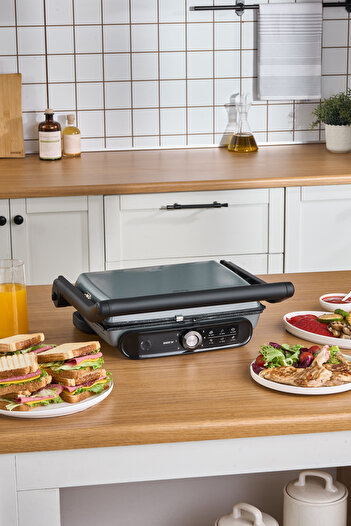 Karaca Gastro Grill Pro 2400W Grill and Toaster Anthracite