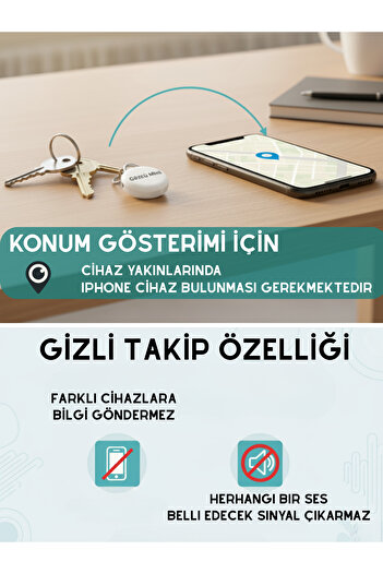 Gözcü Mobil Mini Ios Android Compatible Airtag Historical Location Gps Vehicle Engine Child Hidden Tracking Device