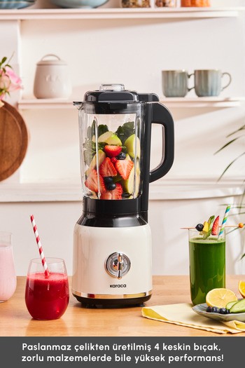 Karaca Vintage Craft Smoothie Blender Cream